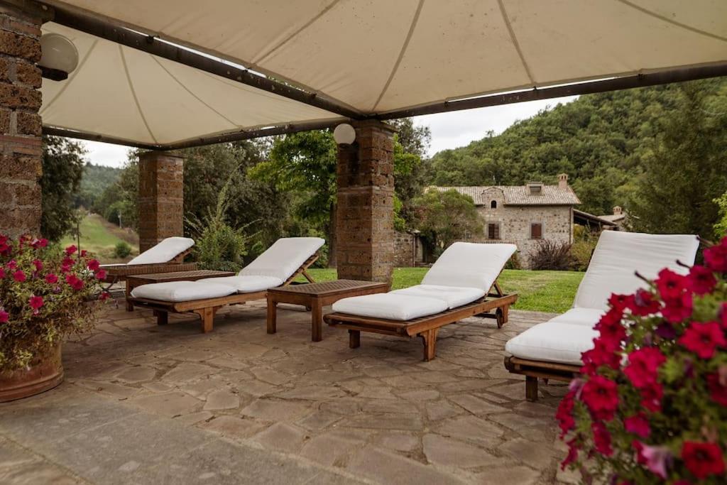 La Torre - Tuscia-Con Piscina - Viterbo-Bagnoregio Villa Celleno Bagian luar foto